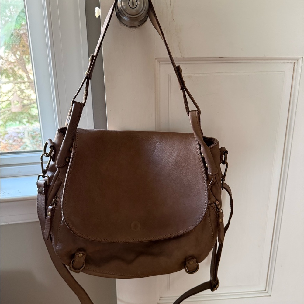 Brown Leather Shoulder Bag